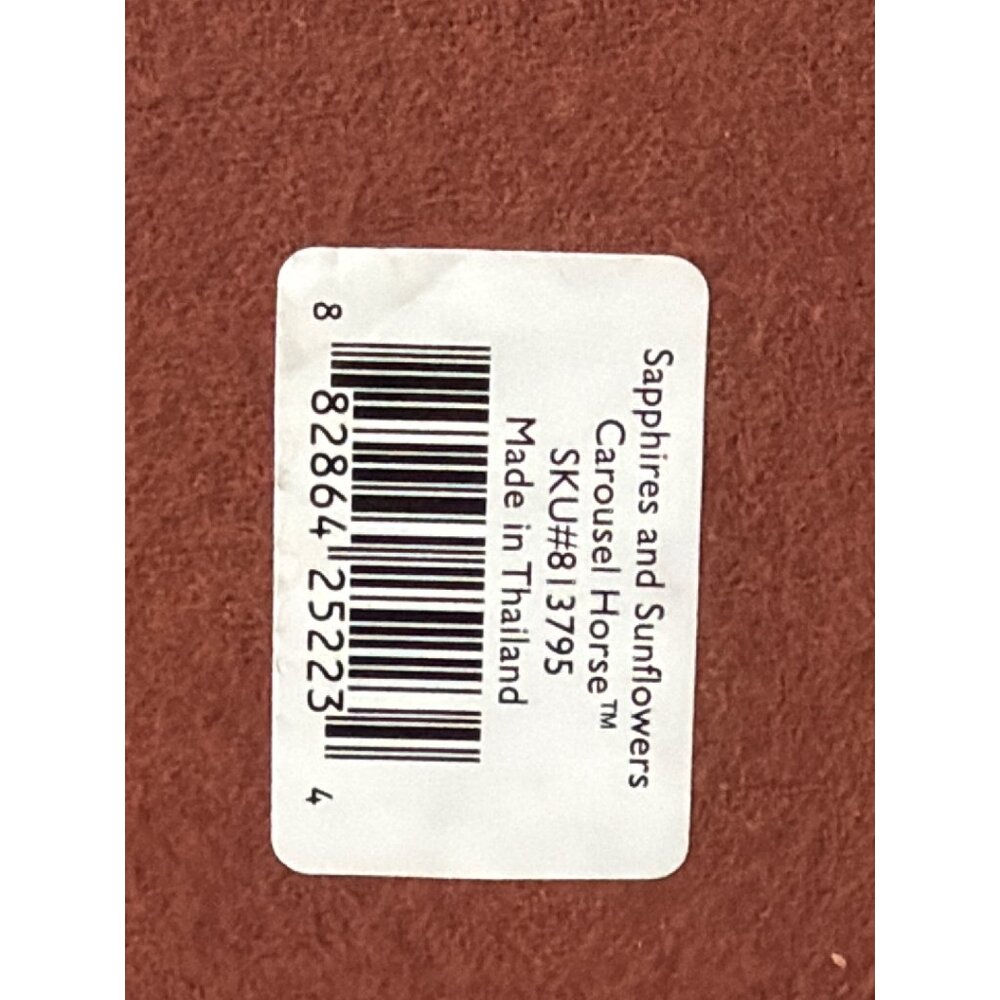 Lenox 2010 Sapphires and Sunflowers Ltd Ed Carousel Horse - No Box or COA - Picture 7 of 15